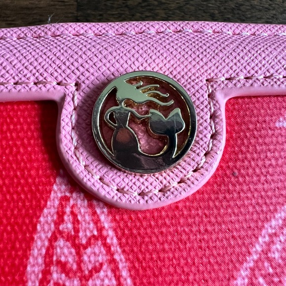 Spartina 449 Deufuskie Island Red Pink Floral Print Wallet Clutch - Picture 4 of 13